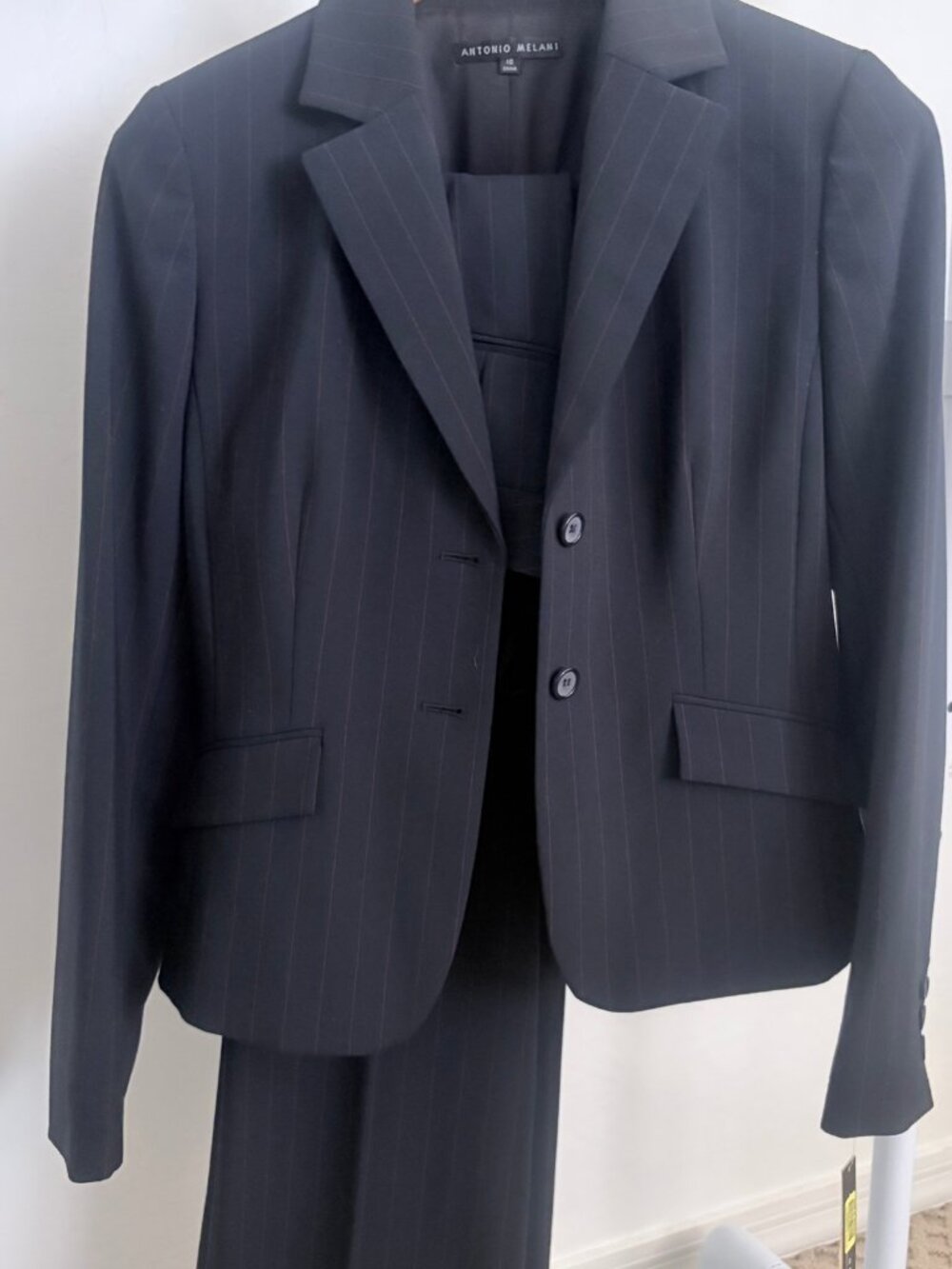 NWT Antonio Melani Santa Fe Pinstripe Suit Set - Jacket 10 / Pants 8